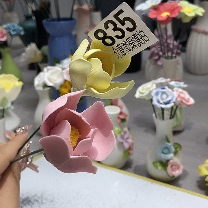 陶瓷纯手工捏花设计
