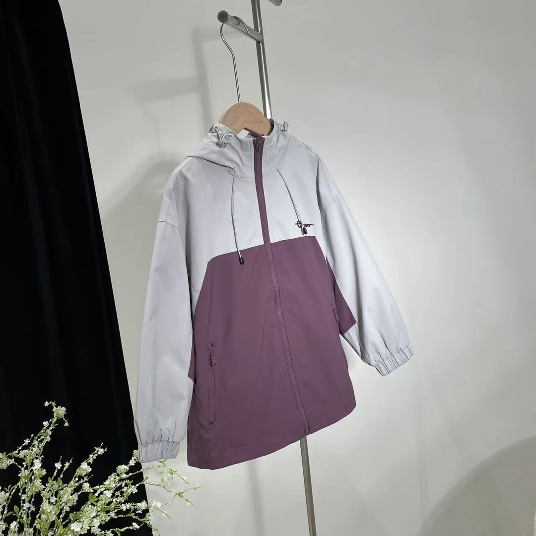 新款百搭单款夹克外套葡萄紫 7715铂系
