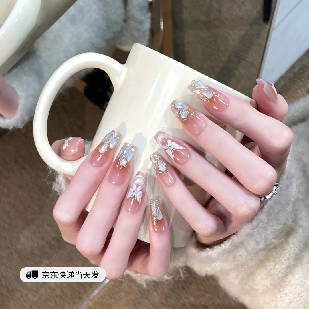 【京东当天发】【迷蝶香】蝴蝶爆闪显白秋季猫眼可拆卸纯手工奈思