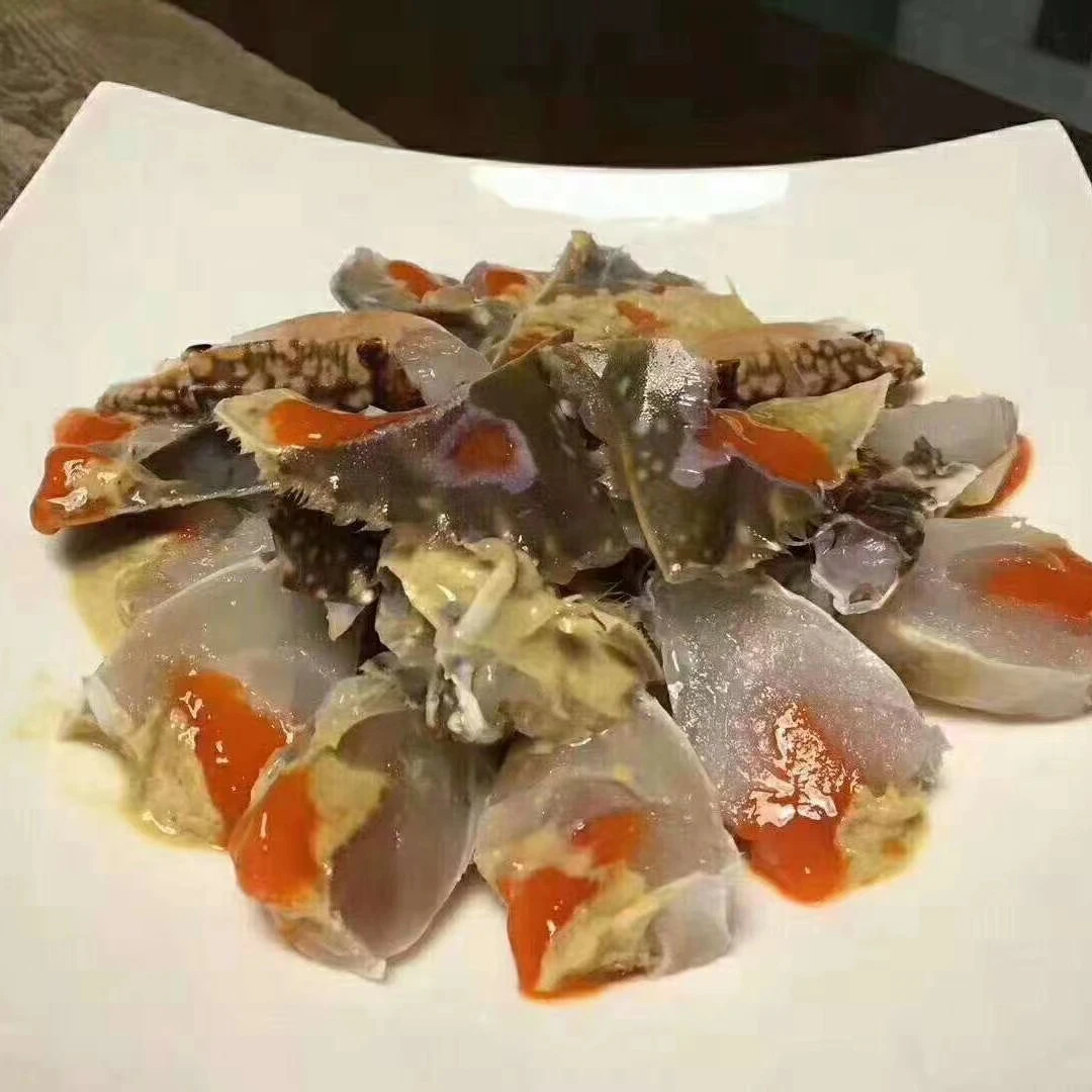 冷冻 舟山红膏呛蟹红膏腌制蟹点红淡膏4-6两/只