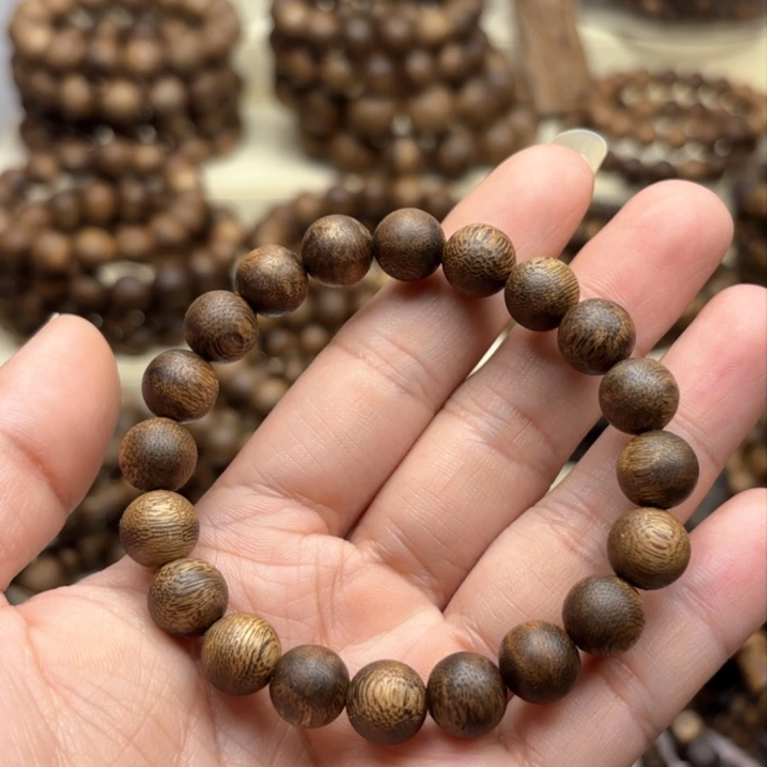 沉香手串緋****屬卡1.0单圈7克多样性发一