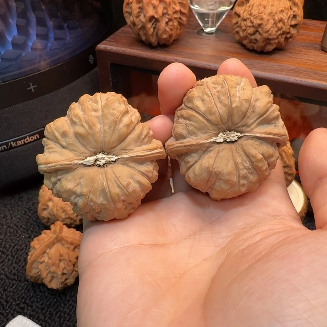 把件文玩核桃44+全品南瓜墩