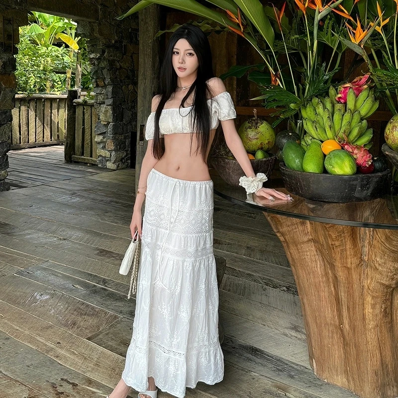 【替风告白】法式度假长裙性感显瘦纯欲温泉泳衣女款2025新款网红款