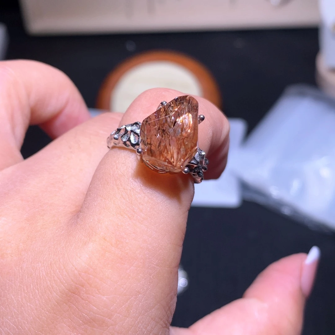 【闪购商品】银S925镶嵌戒指水晶凡**墨戒指