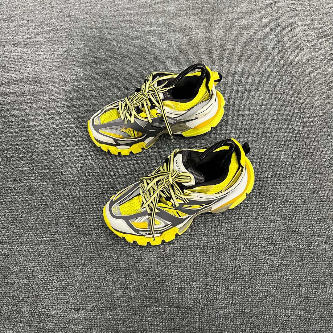 95新 Balenciaga/巴黎世家 黄灰黑老爹鞋 37码/95新/无配件