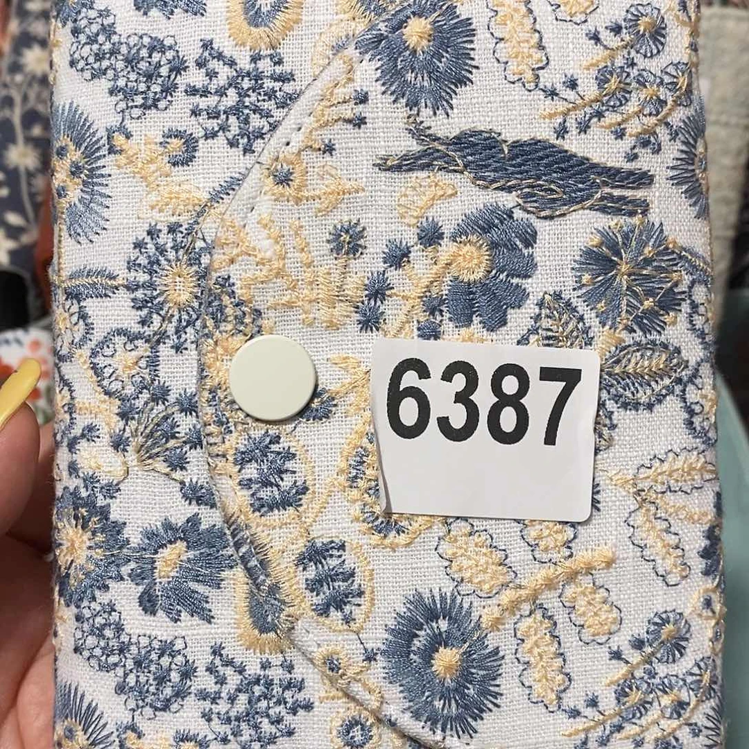 织绣A7三折活页送纸6387
