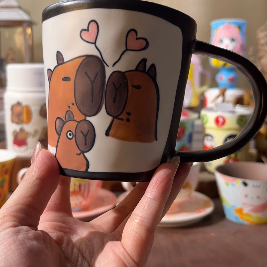 景德镇陶瓷手绘文创水杯