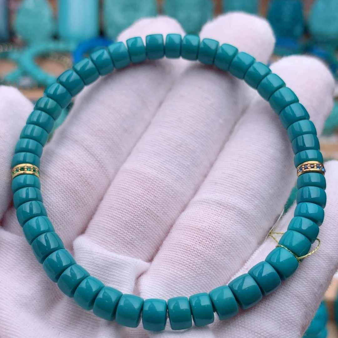 18K金镶嵌绿松石珠宝奇石