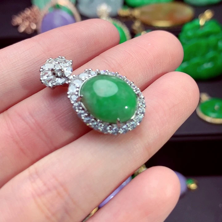 翡翠未镶嵌吊坠(不含链)