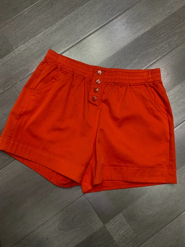 夏季桔色休闲短裤断码清