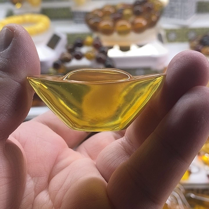 未镶嵌琥珀珠宝奇石元宝