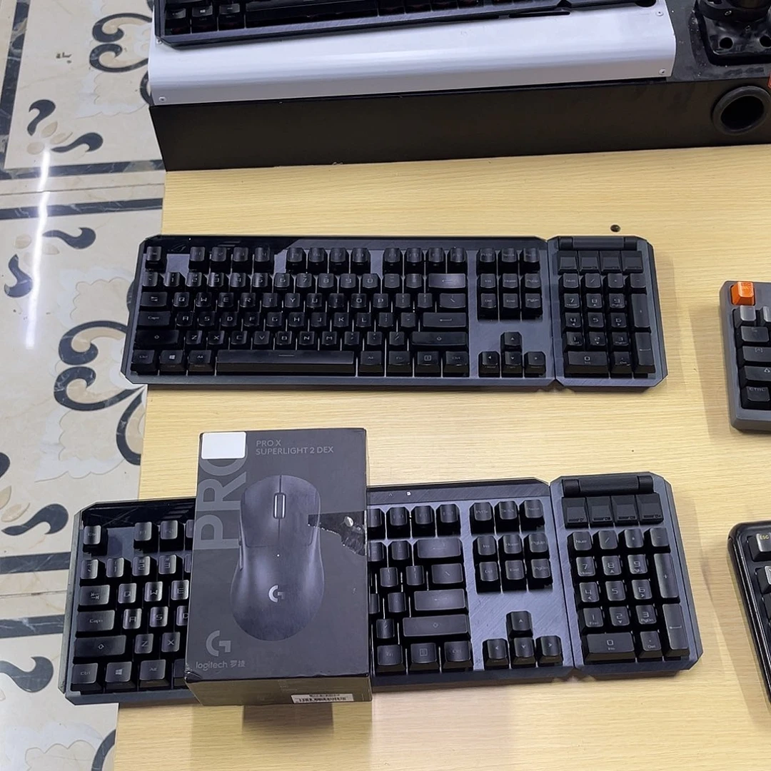 艺***扬华硕ROG龙骑士2代键线分离加gpw4鹰眼黑色