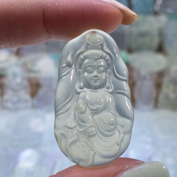 岫玉未镶嵌吊坠吊坠