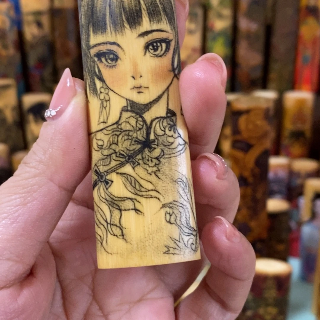 蓝***吉实心玉竹材质工艺