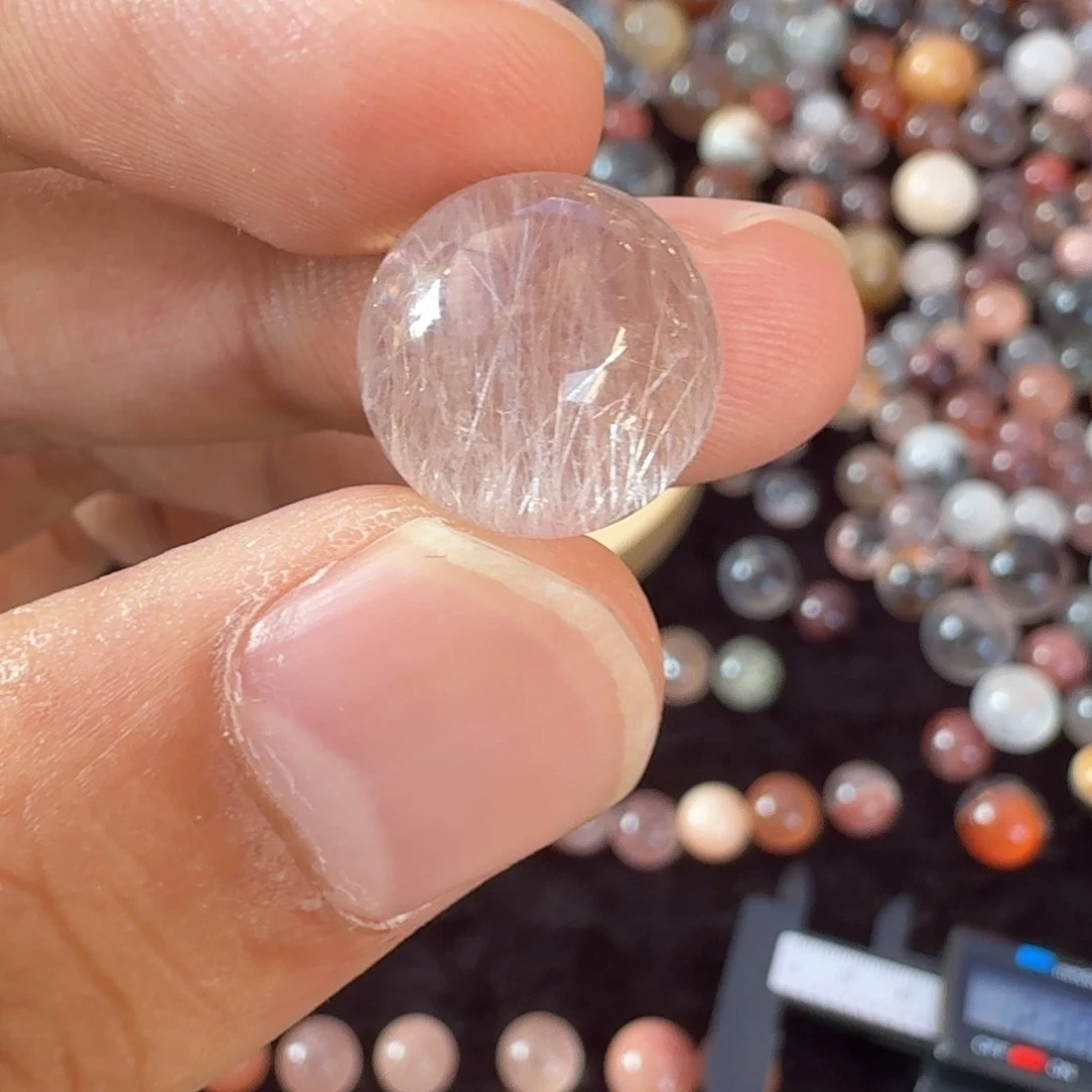 包***子水晶手串未镶嵌打孔定制不退换