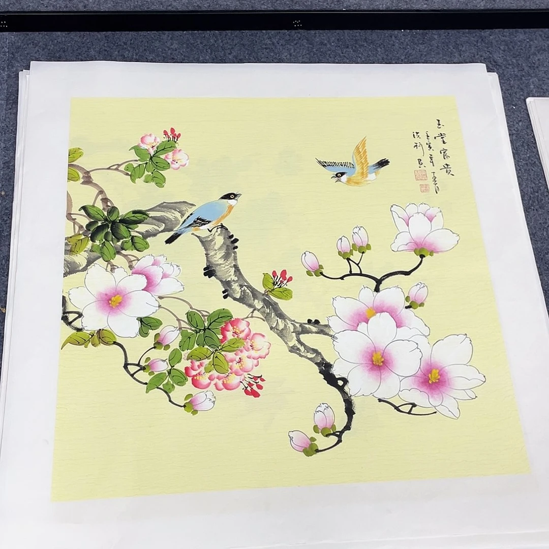 国画作品小姐姐放漏…