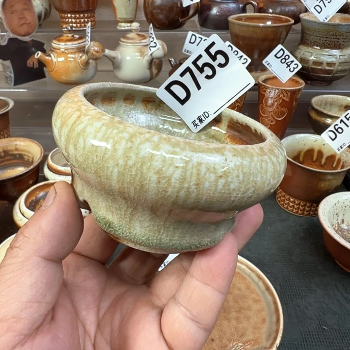 摆件755景德镇裸坯柴烧主人杯