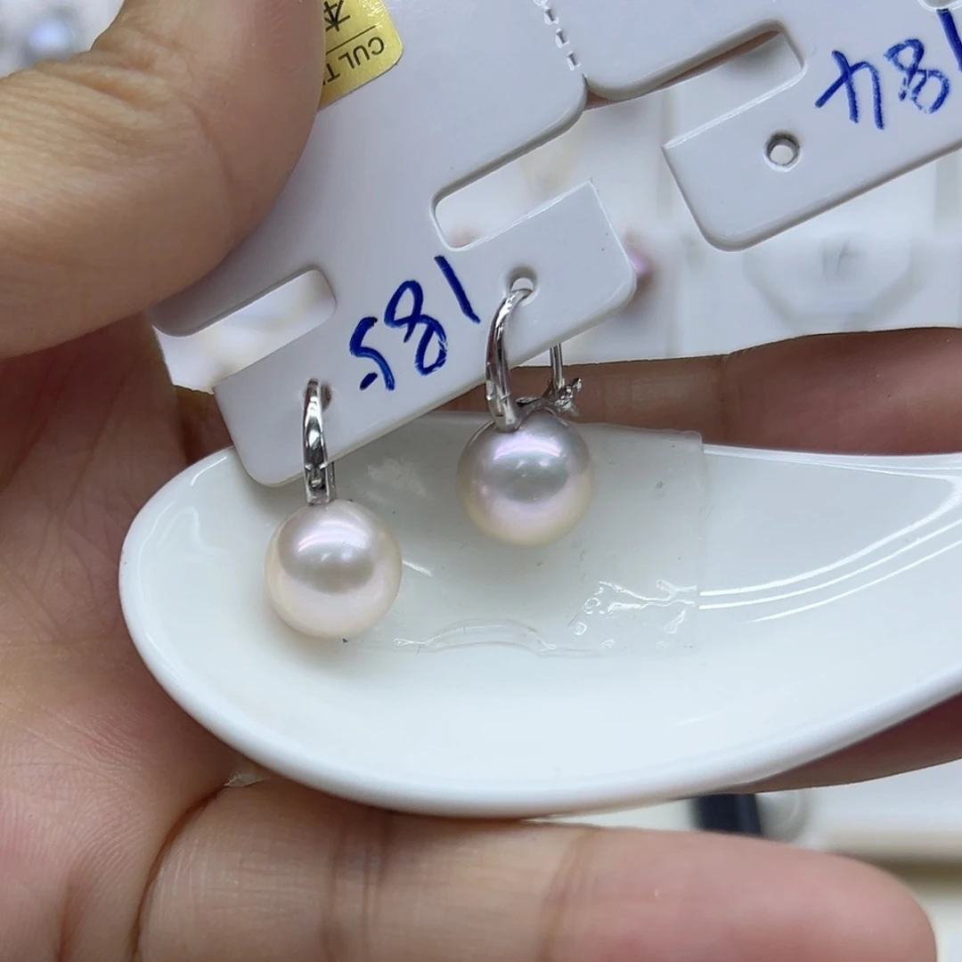 淡水珍珠耳饰银S925镶嵌祎*贝19
