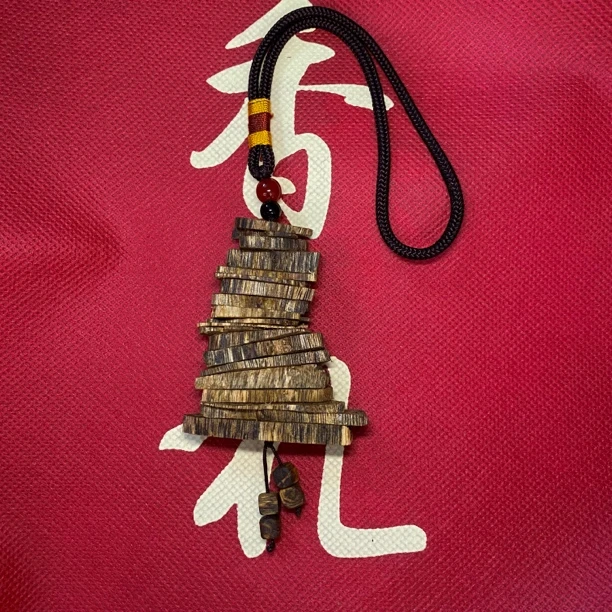 沉香【直播间同价】步步高升！绿奇楠沉香车挂多样性发一