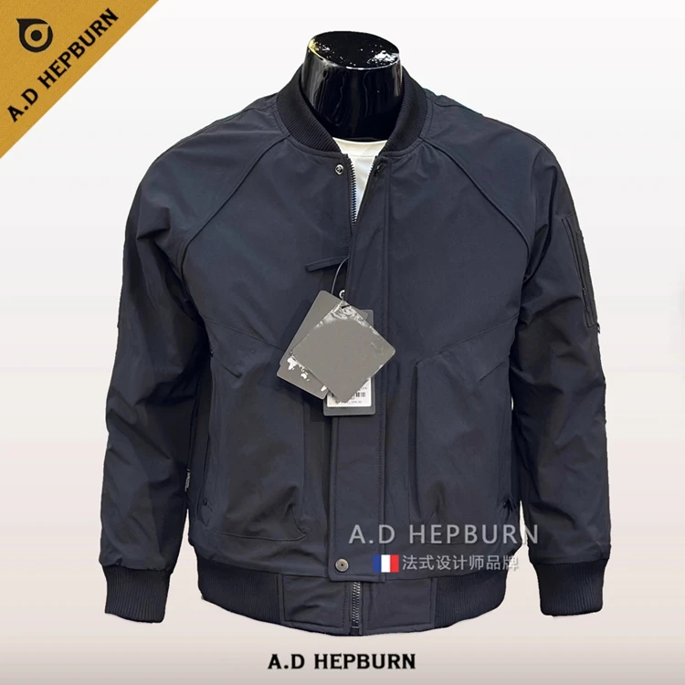 A.D Hepburn 夹克男秋冬新款保暖棉服时尚休闲百搭长袖棒球服外套