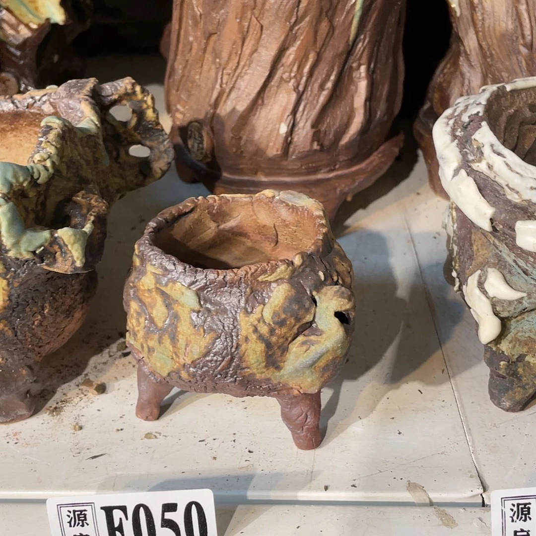 紫砂花盆贵**信手工制作默认微瑕