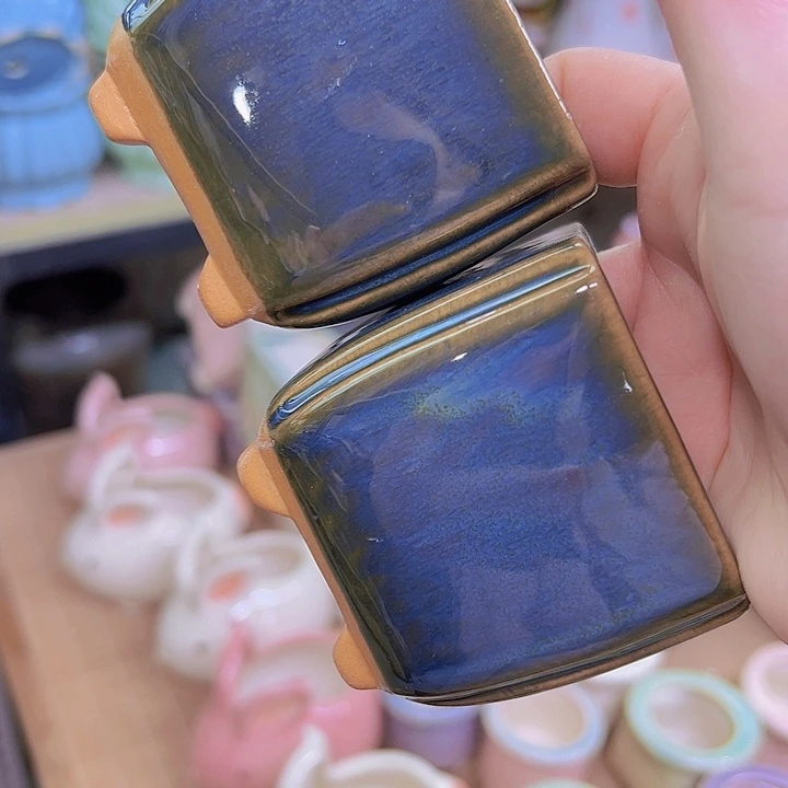 红陶陶瓷花盆当场满12包邮