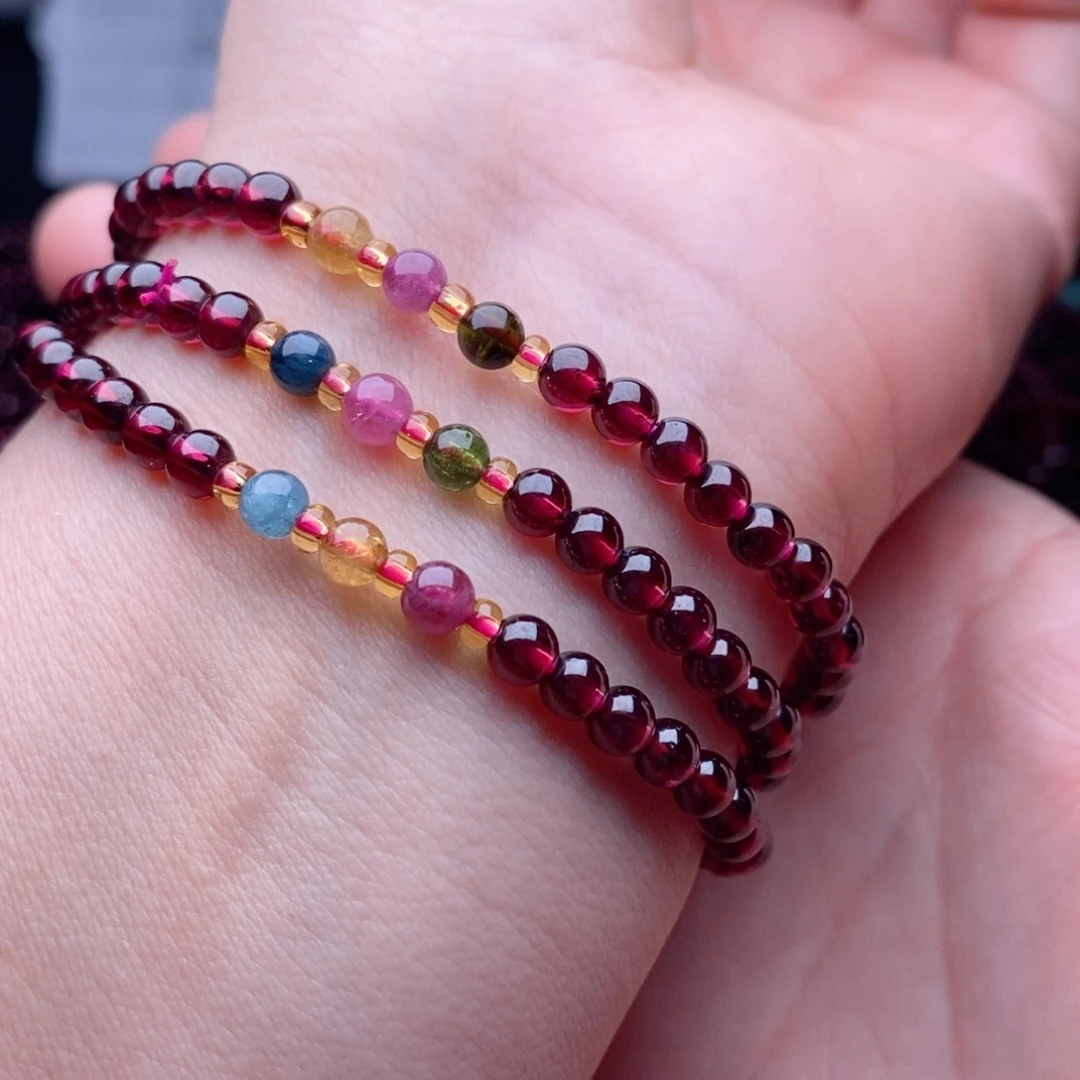 未镶嵌石榴石手链