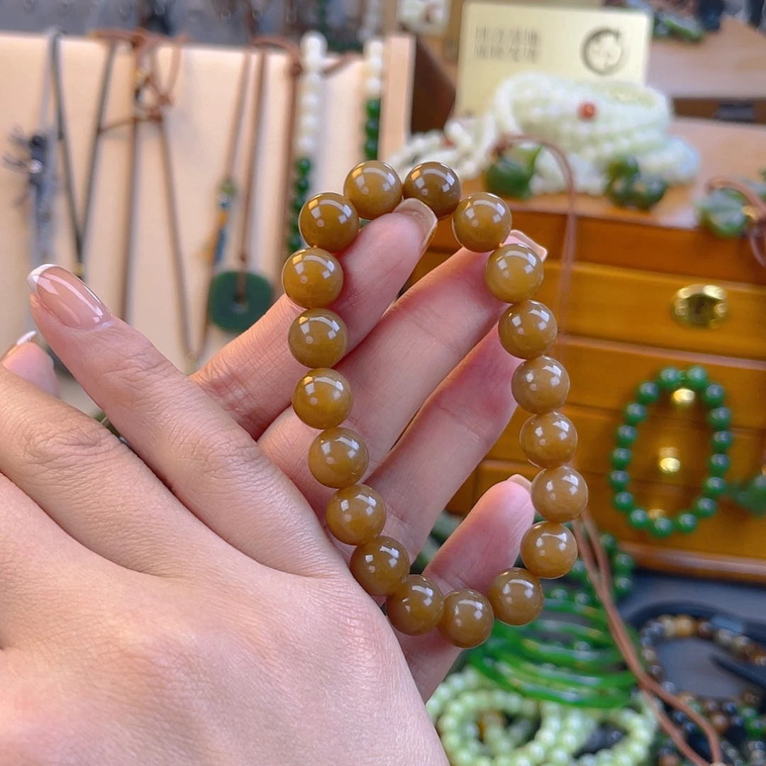 和田玉未镶嵌手链