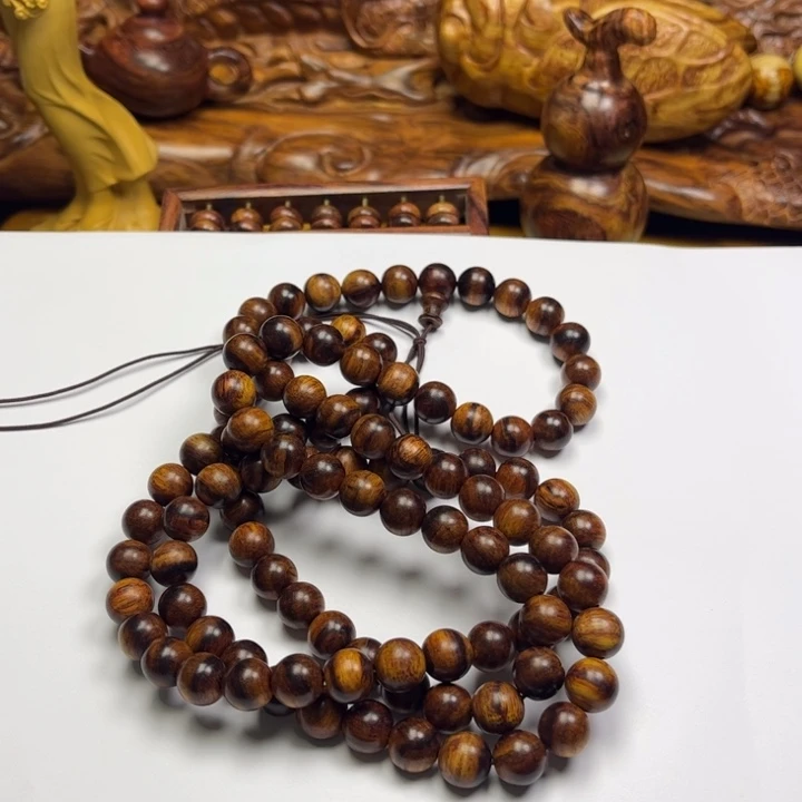 清***月1.0,108颗海南黄花梨