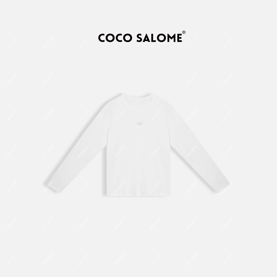 COCOSLAOME【自由小绣】上衣弹力宽松休闲宽松版长袖CXS51116620Z