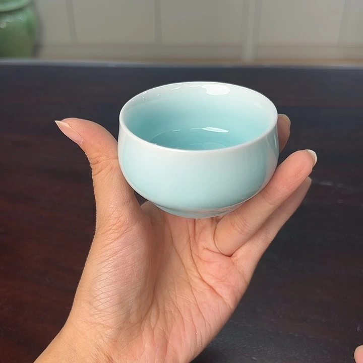 龙泉云间青瓷小米茶器