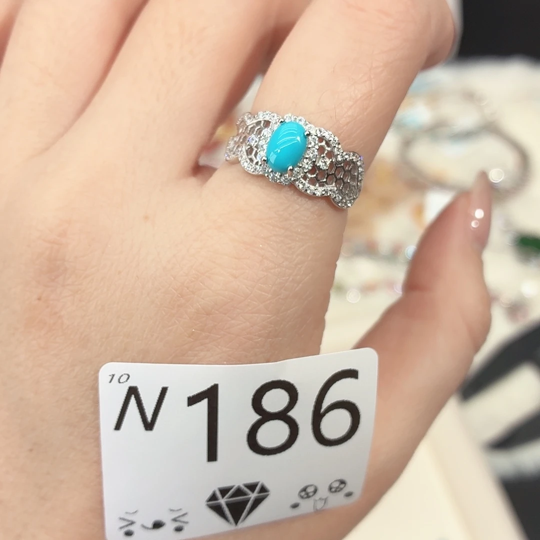 绿松石银S925镶嵌珠宝奇石