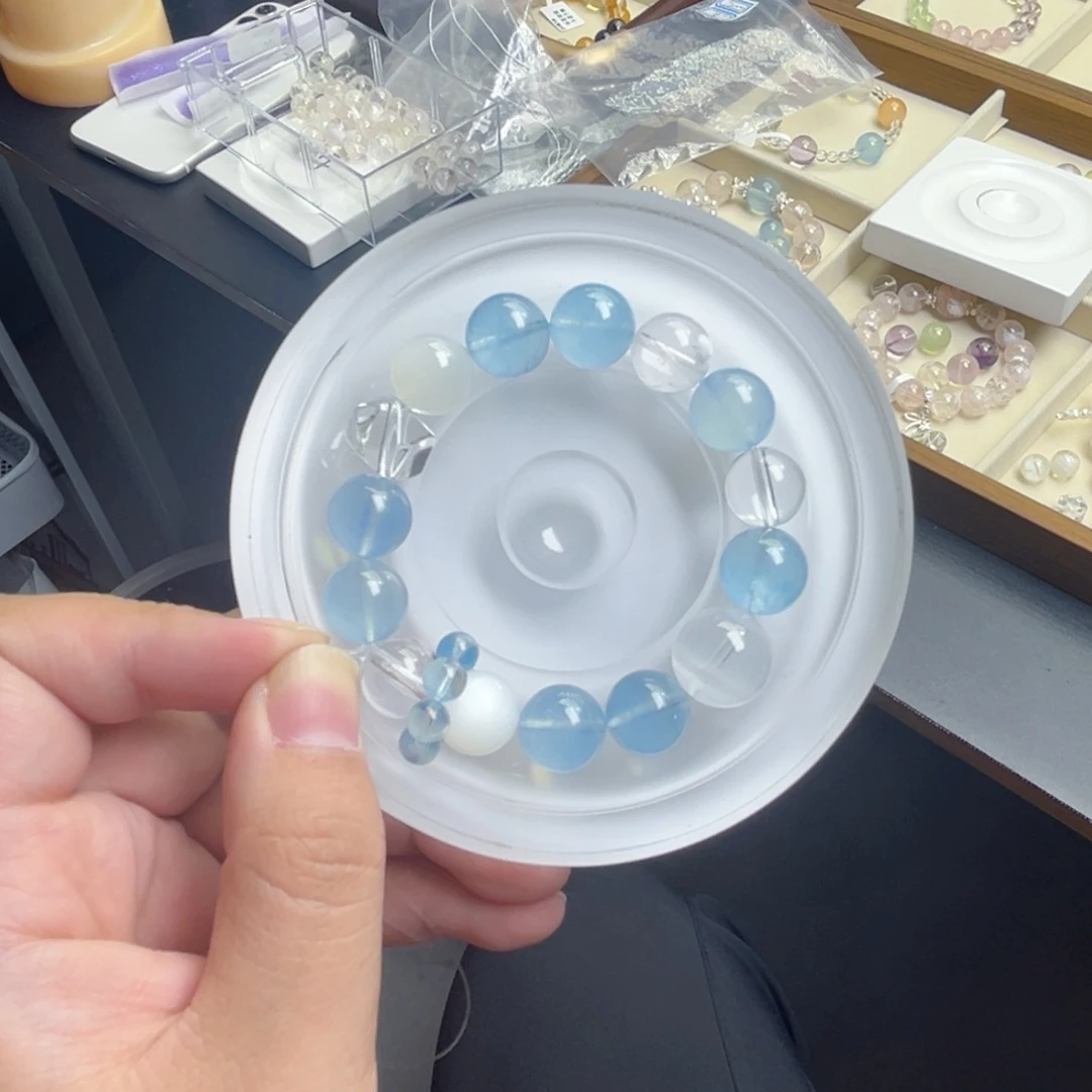 水晶手链银S925镶嵌