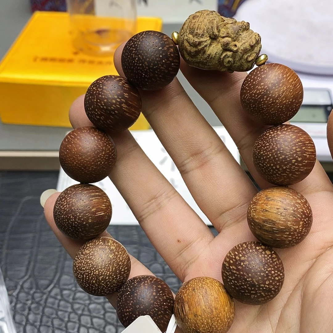 沉香沉香碎屑龙鳞纹黄棋