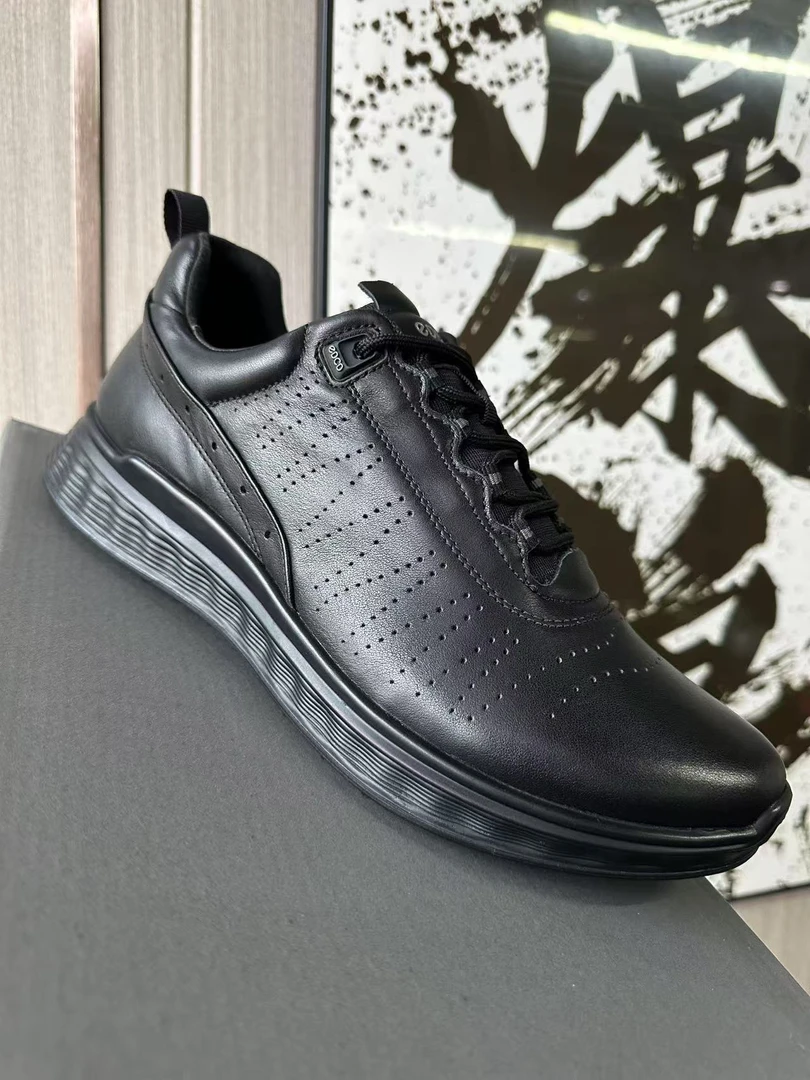 新款四季真皮男鞋时尚百搭商务休闲鞋低帮1908
