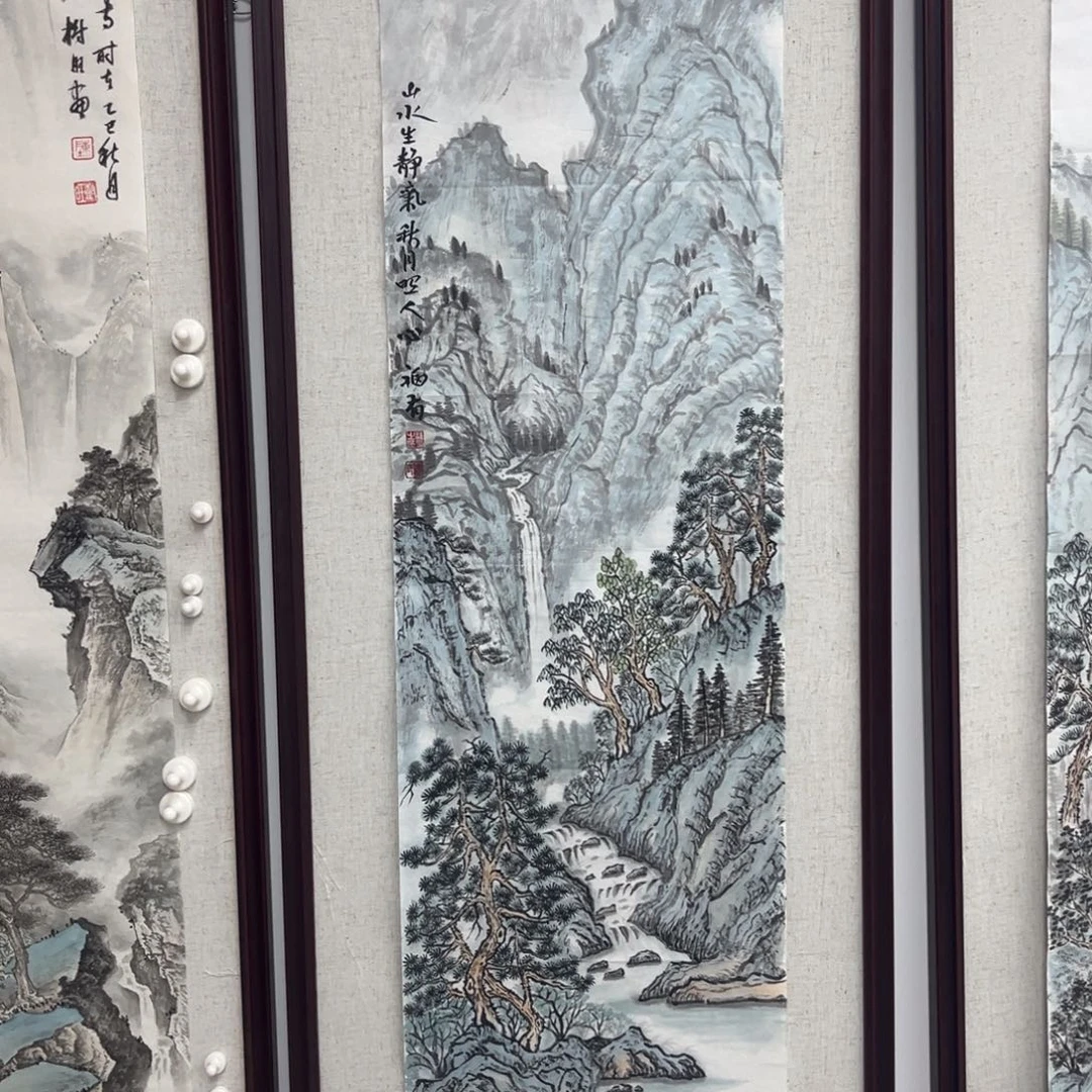 国画绘画作品多次