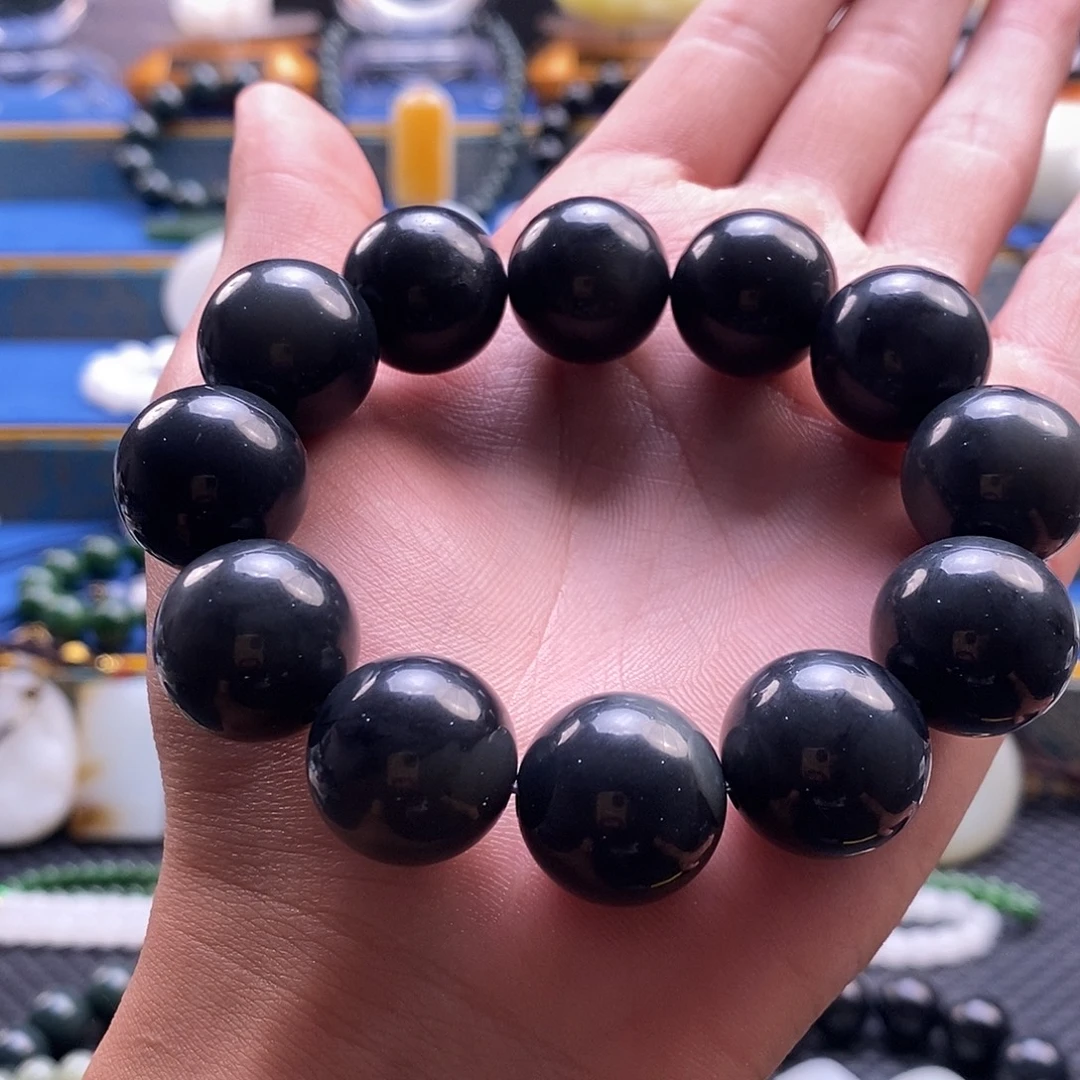 未镶嵌和田玉挂件新疆料青花卡18mm