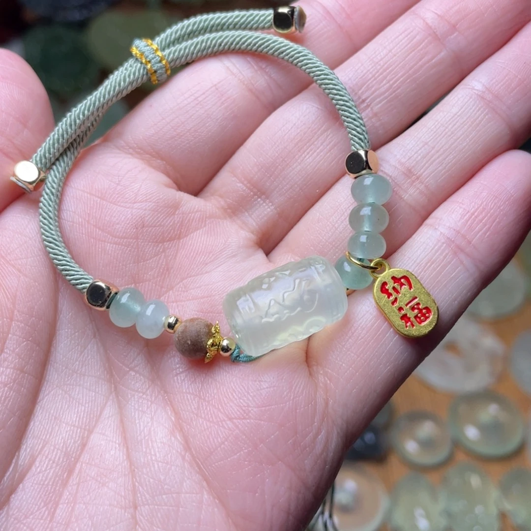 蛇纹石玉未镶嵌手链