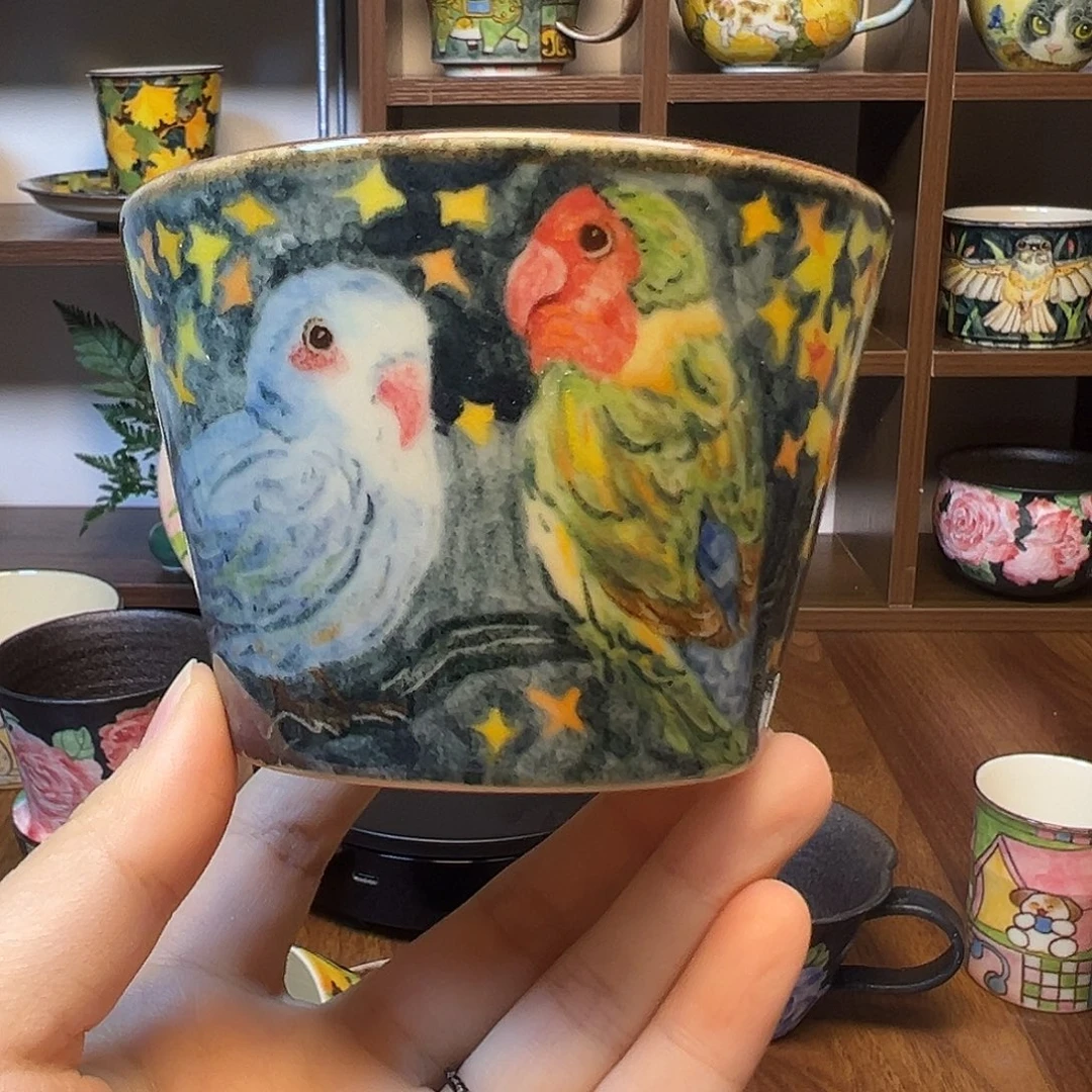 瓷原创手绘高温釉下彩