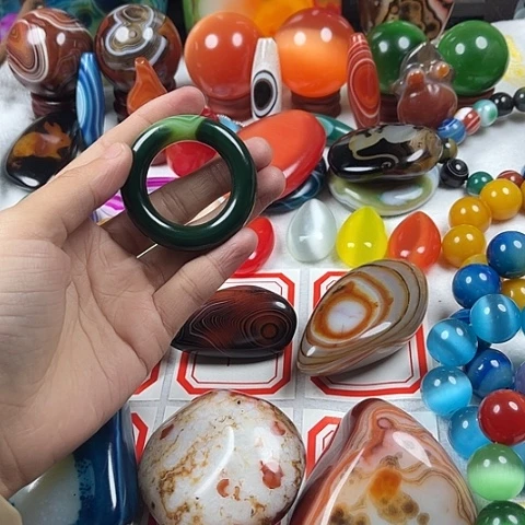 玛瑙/玉髓戒指合金