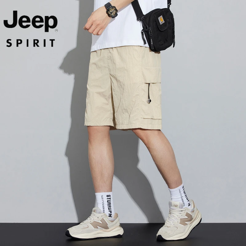 JEEP吉普新款速干工装短裤夏季潮流百搭透气凉感休闲五分裤子