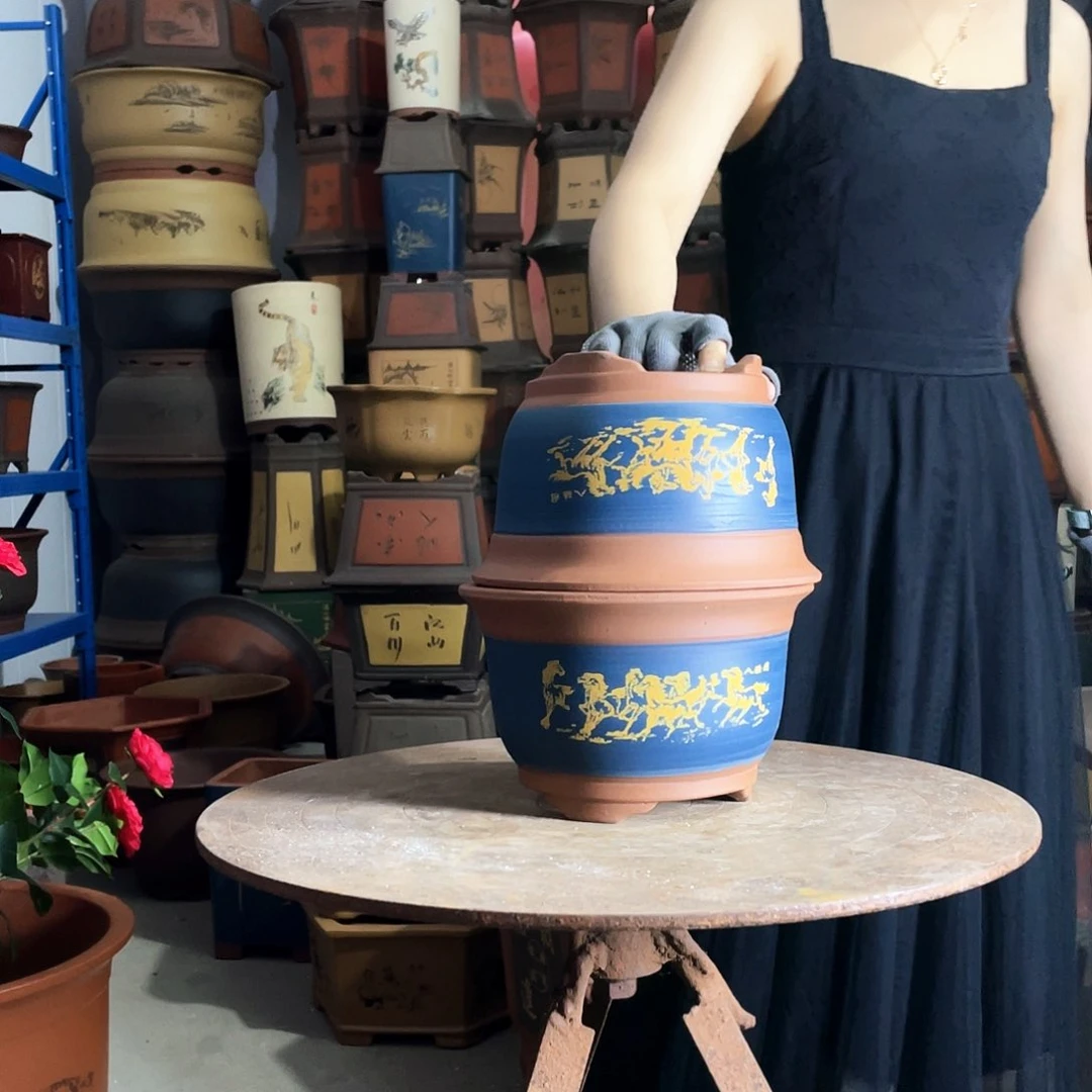 21/21八骏图花盆花盆花盆