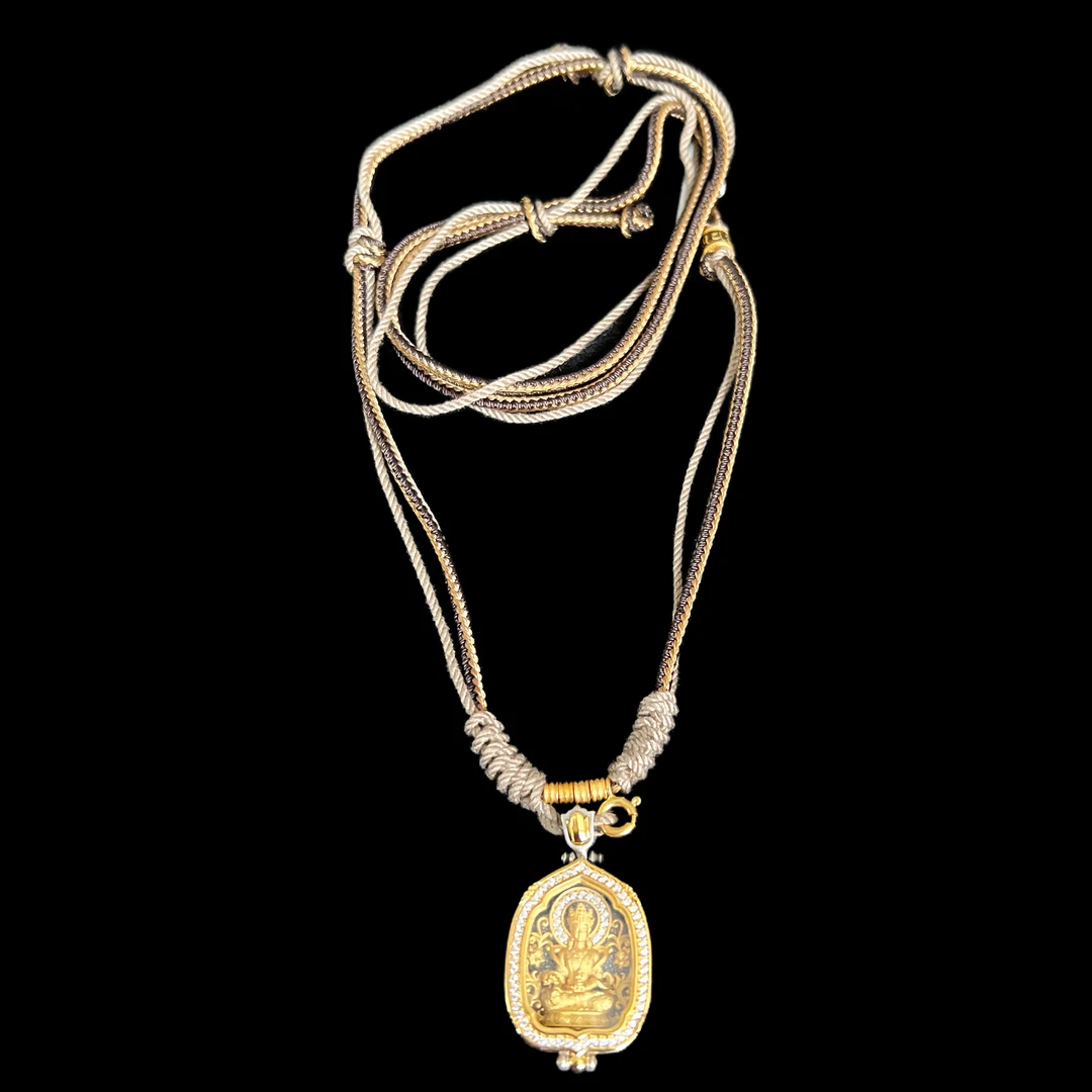 吊坠925银 V6733银吊坠（药师）.孤品