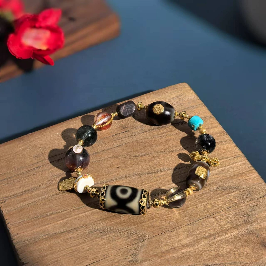 [琪钰]欣悦 18K金水晶多宝珠珠手串-L250106001