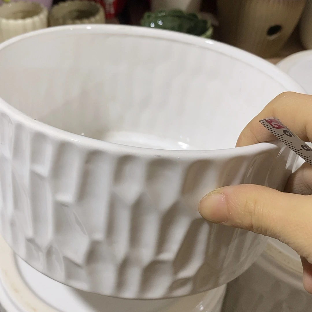 杯子陶陶盆有孔 瑕疵介意勿