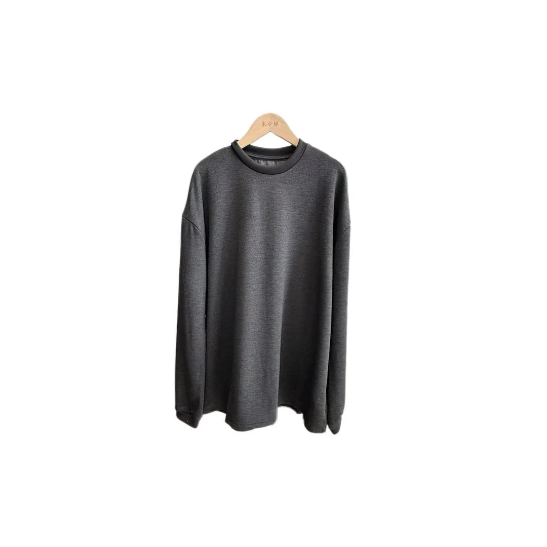 『朱小姐』“长情”宽松柔软糯滑男女同款加绒休闲大版T F357