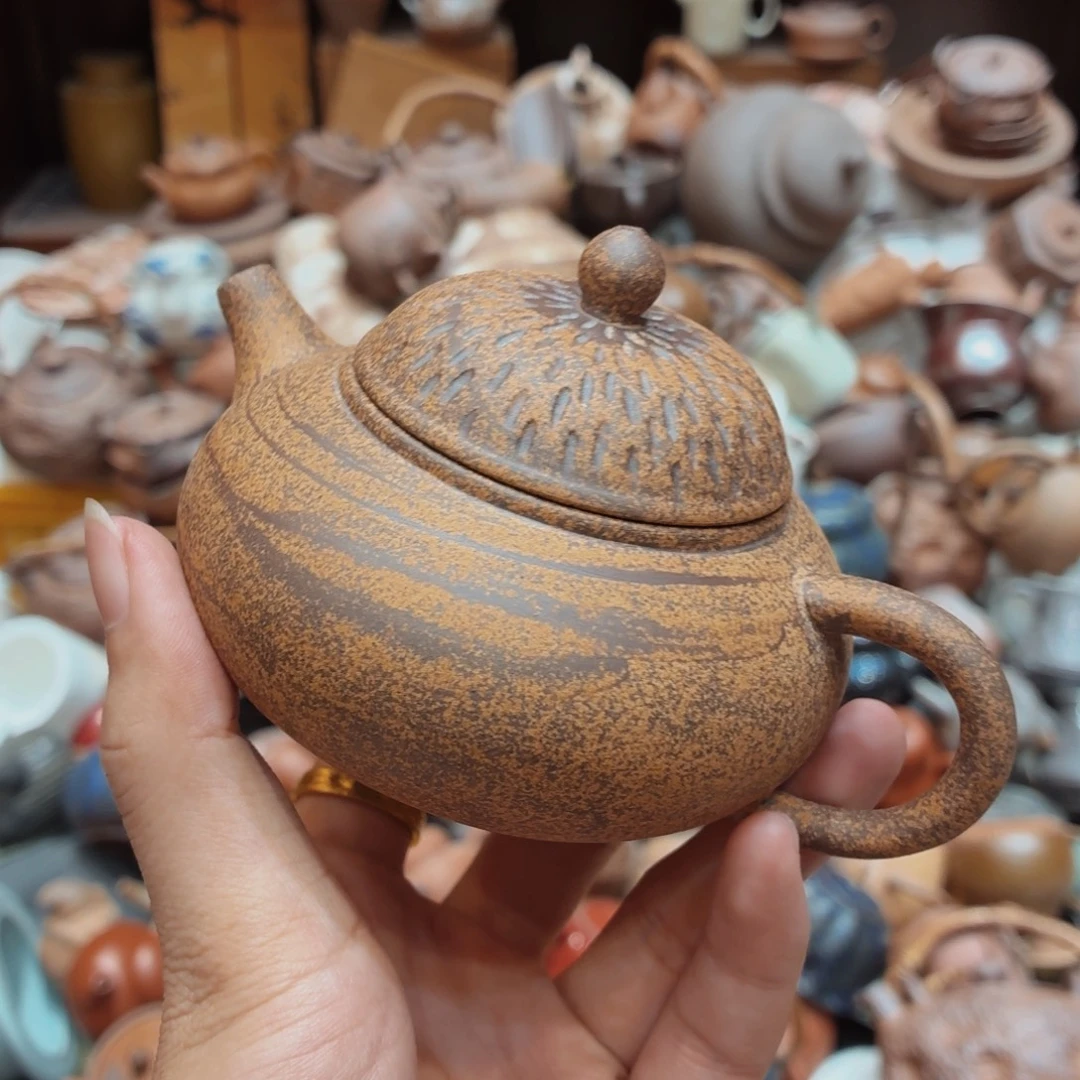 柴烧老岩泥高温茶器皿