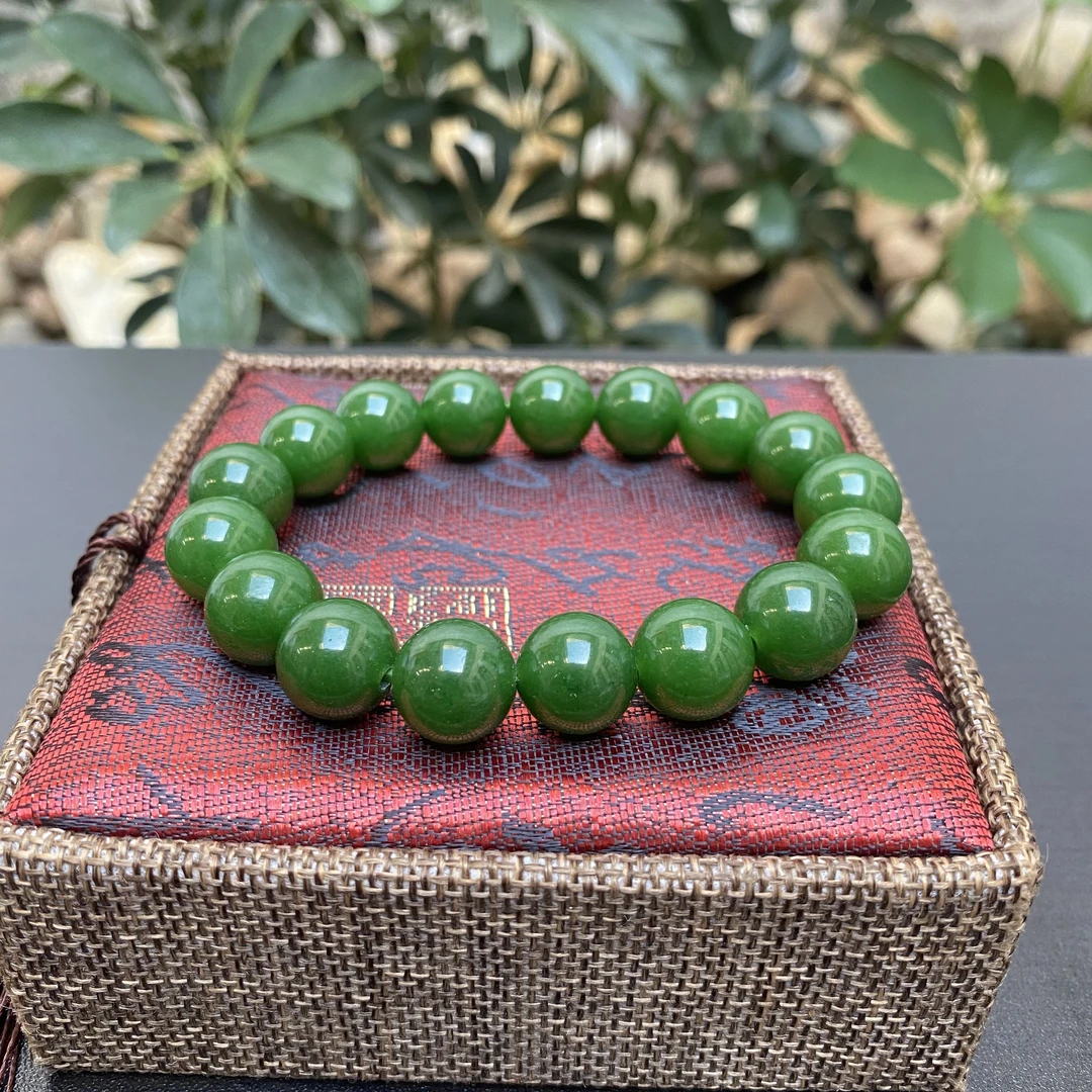 A602菠菜国风12mm精品手串