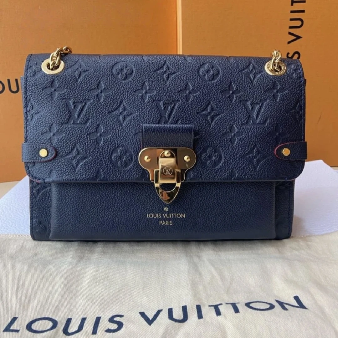 99新 LouisVuitton/路易威登 LV vavin蓝金压纹包 25090037-04