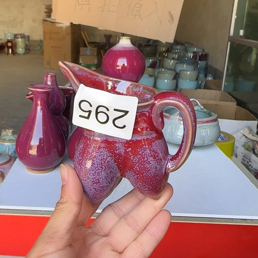 陶摆件郑家钧瓷摆件微瑕